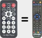 Telecomando sostituto di CarMP3Player (FMT300BT-R)