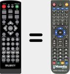 Telecomando sostituto di SCH-DVD-BLK