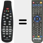 Telecomando sostituto di DTR1200 (759909010100)