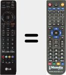 Telecomando sostituto di MKJ40653831