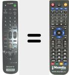 Telecomando sostituto di RMT-V 407 C (147727511)