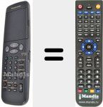Telecomando sostituto di VEQ2055