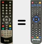 Telecomando sostituto di TM-TDT 1019