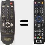 Telecomando sostituto di RC5000CD (313922882600)