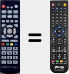Telecomando sostituto di Alphatronics001