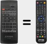 Telecomando sostituto di CU-SX075 (AXD1376)