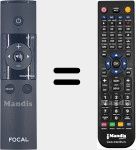 Telecomando sostituto di FOCAL004