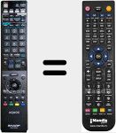 Telecomando sostituto di Aquos (RRMCGA841WJSA)