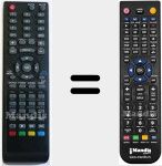 Telecomando sostituto di LEDTVDVD824D