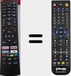 Telecomando sostituto di MB58NX03