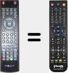 Telecomando sostituto di NVR5076TTG22