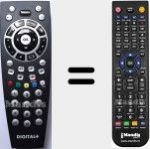Telecomando sostituto di Iplus (RC207450100)
