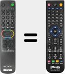 Telecomando sostituto di RM-883