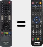 Telecomando sostituto di GB042WJSA (RRMCGB042WJSA2)