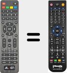 Telecomando sostituto di Fransat (Satmatic-HD)
