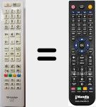 Telecomando sostituto di RC4847 White (23100154)