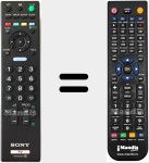 Telecomando sostituto di RM-ED 017 (148719231)