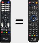 Telecomando sostituto di TTE-32U4004K