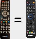 Telecomando sostituto di led-1124 HDTV GR (led-1124)