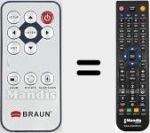Telecomando sostituto di BRAUN004