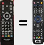 Telecomando sostituto di Easy Home TDT HD Nan