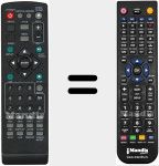 Telecomando sostituto di REMCON981-black