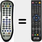 Telecomando sostituto di PVR6280TFR