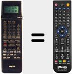 Telecomando sostituto di VHR-D 4800 I