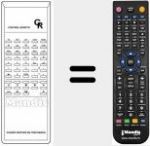 Telecomando sostituto di CR-CUARZO-SINTESIS D