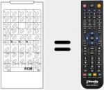 Telecomando sostituto di RCM STEREO