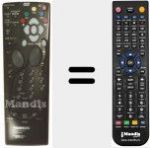 Telecomando sostituto di RCT 443