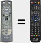 Telecomando sostituto di RRMCGA502WJSA