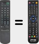 Telecomando sostituto di MV-RM827T