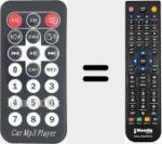 Telecomando sostituto di CarMP3Player (FMT300BT-R)
