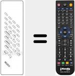 Telecomando sostituto di REMCON166