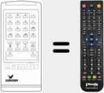 Telecomando sostituto di REMCON525