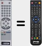 Telecomando sostituto di RCU 015