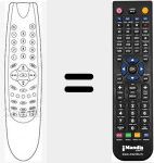 Telecomando sostituto di 7TV187