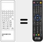 Telecomando sostituto di DIGICOMPUTER53