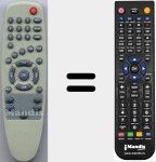 Telecomando sostituto di TDT4VERS1