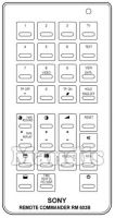 Telecomando originale SONY RM-603 B (A1009042A)