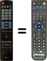 Telecomando equivalente LG WHV12440