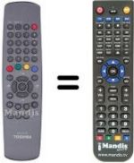 Telecomando equivalente Toshiba WHV15727