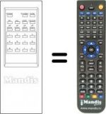 Telecomando equivalente Toshiba WHV7037