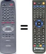 Telecomando equivalente Toshiba WHV15218