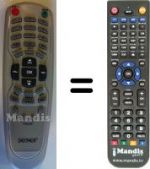 Telecomando equivalente Denver WHV3137W