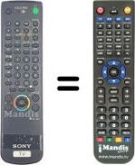 Telecomando equivalente Sony HVS54691