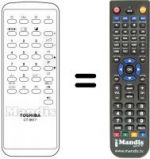 Telecomando equivalente Toshiba HVS54362