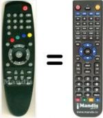 Telecomando equivalente HVS53476