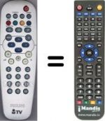 Telecomando equivalente Philips HVS54807